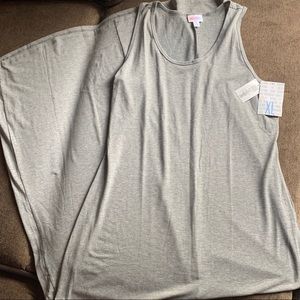 NWT Lularoe Dani Dress - solid gray XL